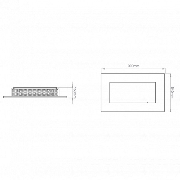 Настенный биокамин New york plaza