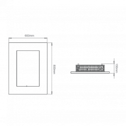 Настенный биокамин New york tower