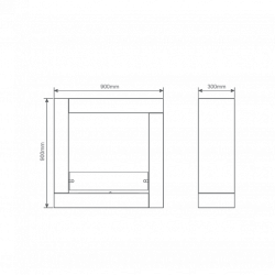 Напольный биокамин Sydney