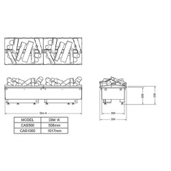 Електрокамін Dimplex Cassette 500 wood