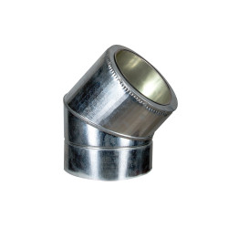 Колено 45° Termo нерж/оцинк 130/230 мм