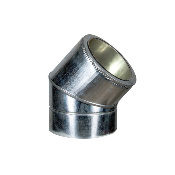 Колено 45° Termo нерж/оцинк 200/260 мм