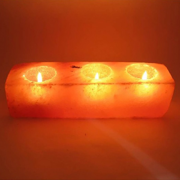 Подсвечник прямоугольный из гималайской соли