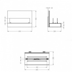 Настенный биокамин Spartherm Quadra Wall