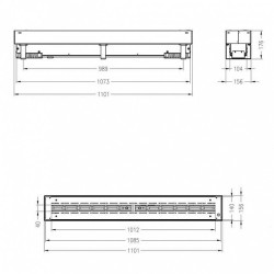 Горелка для биокамина Spartherm Quadra Inside II SL