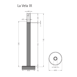Напольный биокамин Spartherm La Vela grande