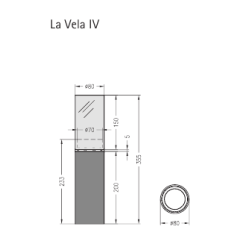 Напольный биокамин Spartherm La Vela midi