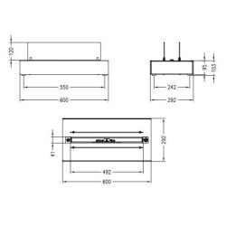 Настольный биокамин Spartherm Quadra Base Nero