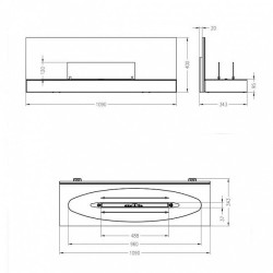 Настенный биокамин Spartherm Quadra Elipse Wall