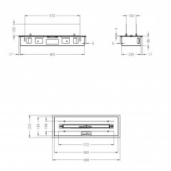 Горелка для биокамина Spartherm Quadra Inside I SL