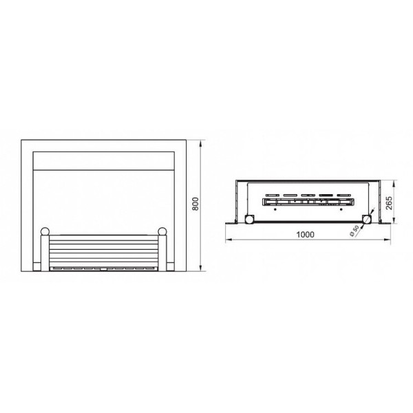 Настенный биокамин Spartherm The City