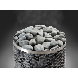 Камни для сауны Диабаз обвалованные 10-15 см / 20 кг