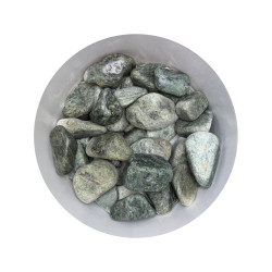 Камни для сауны Серпентинит обвалованные 4-11 см / 10 кг