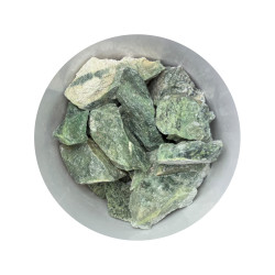 Камни для сауны Жадеит колото-пиленые 5-12 см / 10 кг
