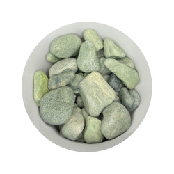 Камни для сауны Жадеит обвалованные 10-16 см / 10 кг