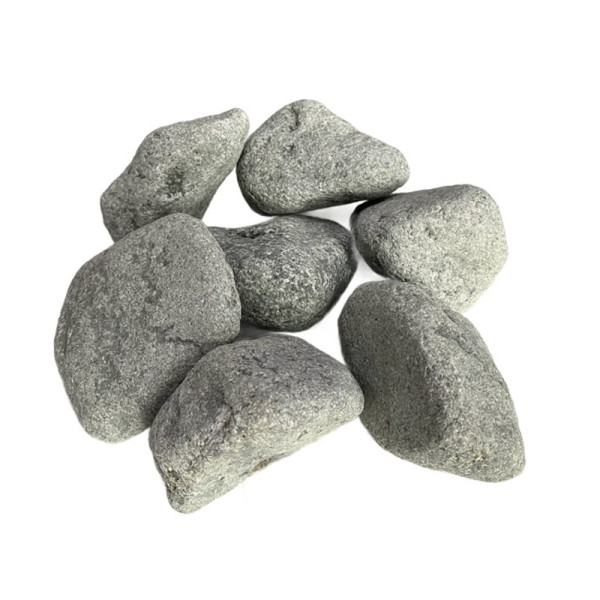 Камни для сауны Диабаз обвалованные 10-15 см / 20 кг