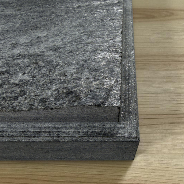 Плитка Талькомагнезит прямоугольная рваная поверхность 600х300х20 мм Плитка Талькомагнезит прямоугольная рваная поверхность 600х300х20 мм