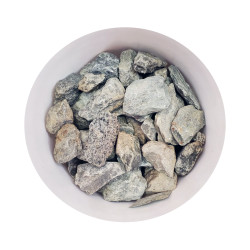 Камни для сауны Талькомагнезит колотые средние / 25 кг