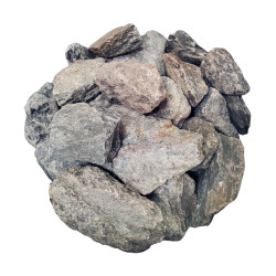 Камни для сауны Талькомагнезит колотые средние / 25 кг