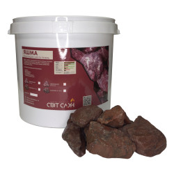 Камни для сауны Яшма колотые 5-12 см / 25 кг