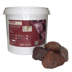 Камни для сауны Яшма обвалованные 10-16 см / 25 кг