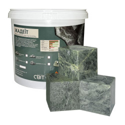 Камни для сауны Жадеит пиленые в форме куба 7x7x7 см / 10 кг