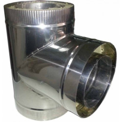 Тройник 87° Termo нерж/оцинк 110/180 мм