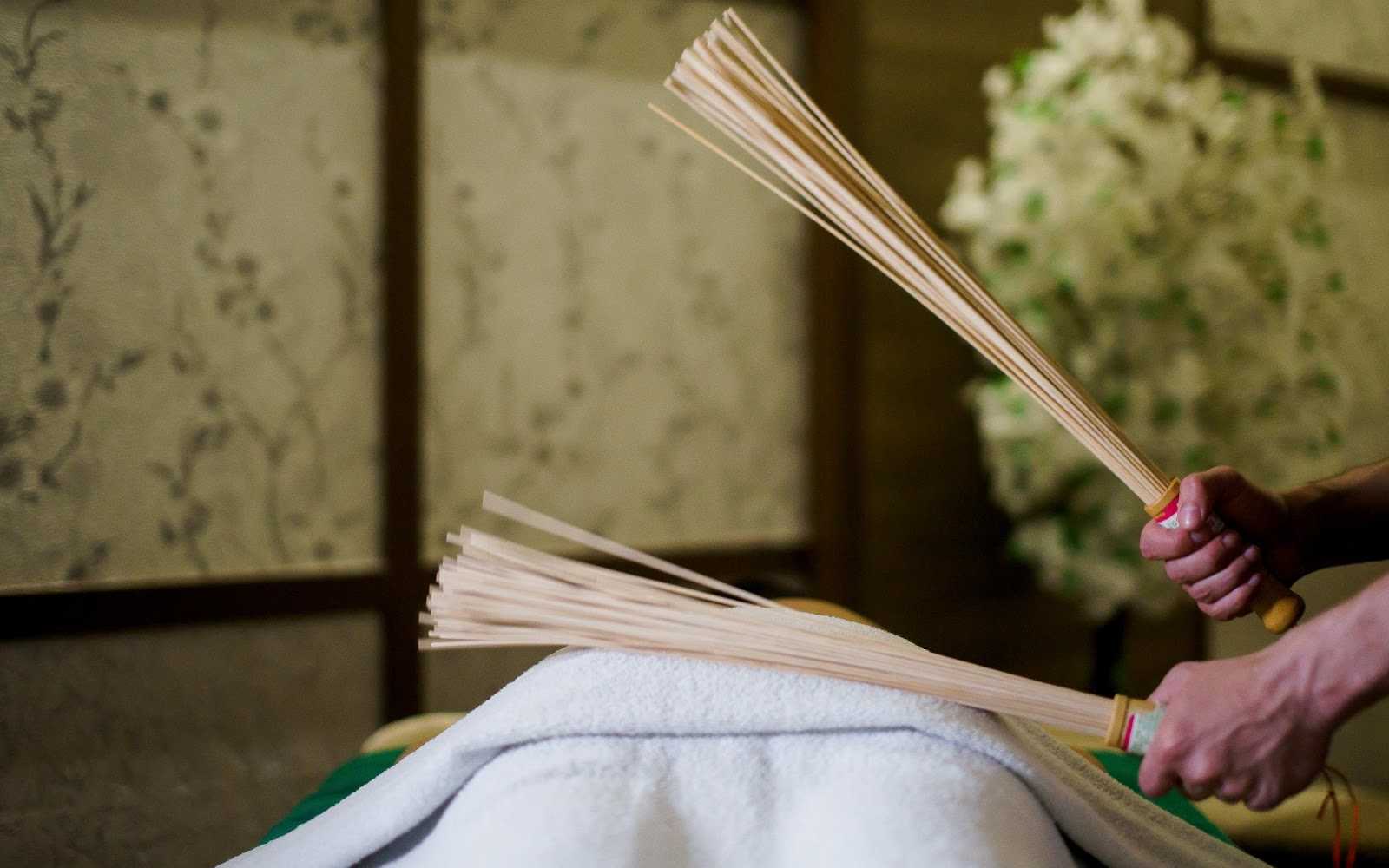 бамбуковый веник для бани